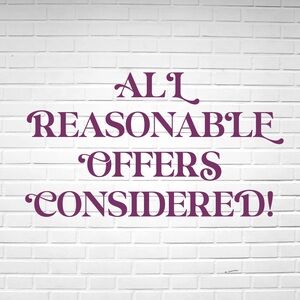 Feel free to make an offer!